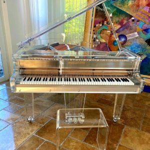 Unique Transparent plexiglass, crystal grand piano
