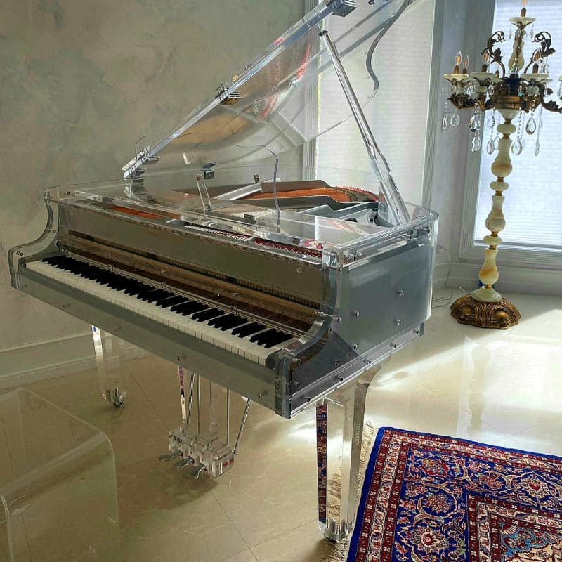Unique Transparent plexiglass, crystal grand piano