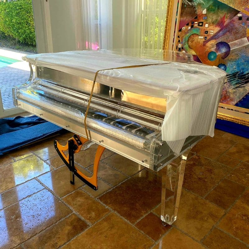 Unique Transparent plexiglass, crystal grand piano