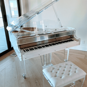 Full Crystal Grand Piano Handcrafted transparent VS1 Grand Pianos luxury