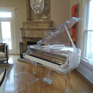 Self player Grand Piano Handcrafted transparent Crystal Grand Piano with Bluetooth / BT