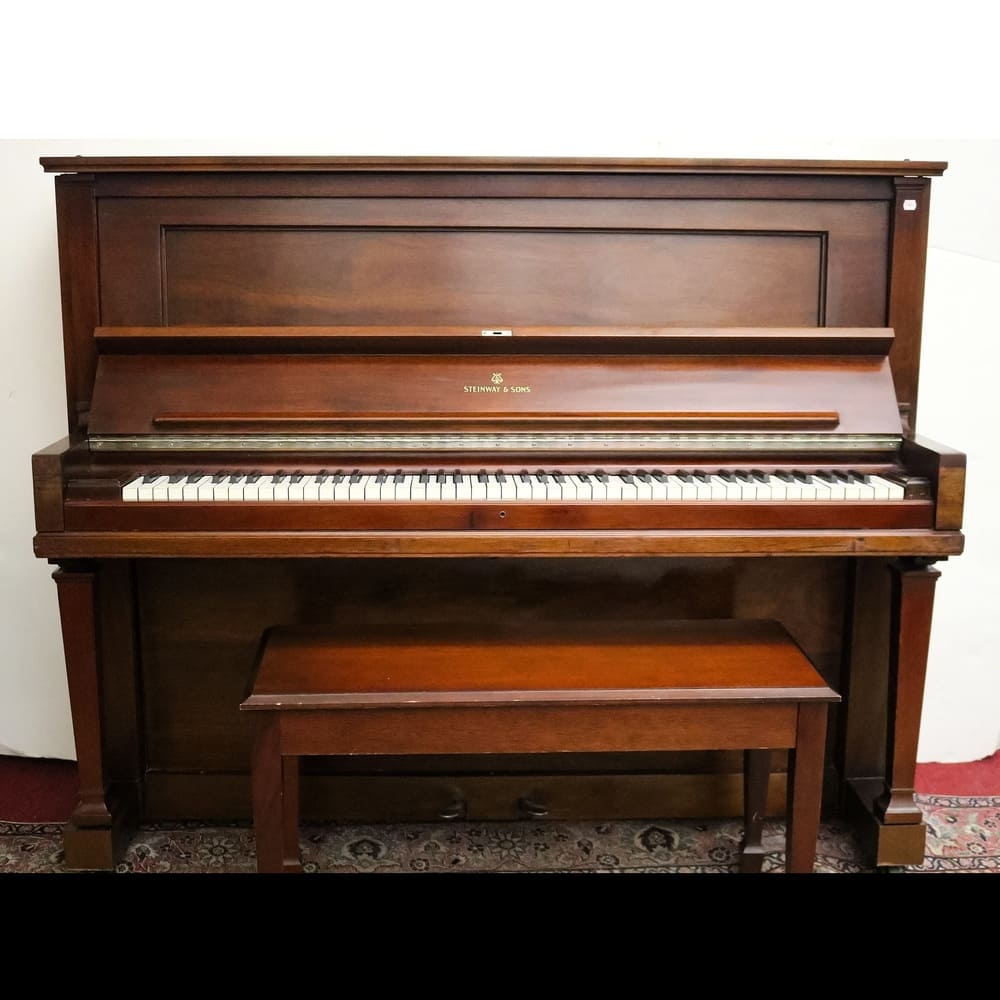 Steinway & Sons Model V Upright Piano – Mahogany